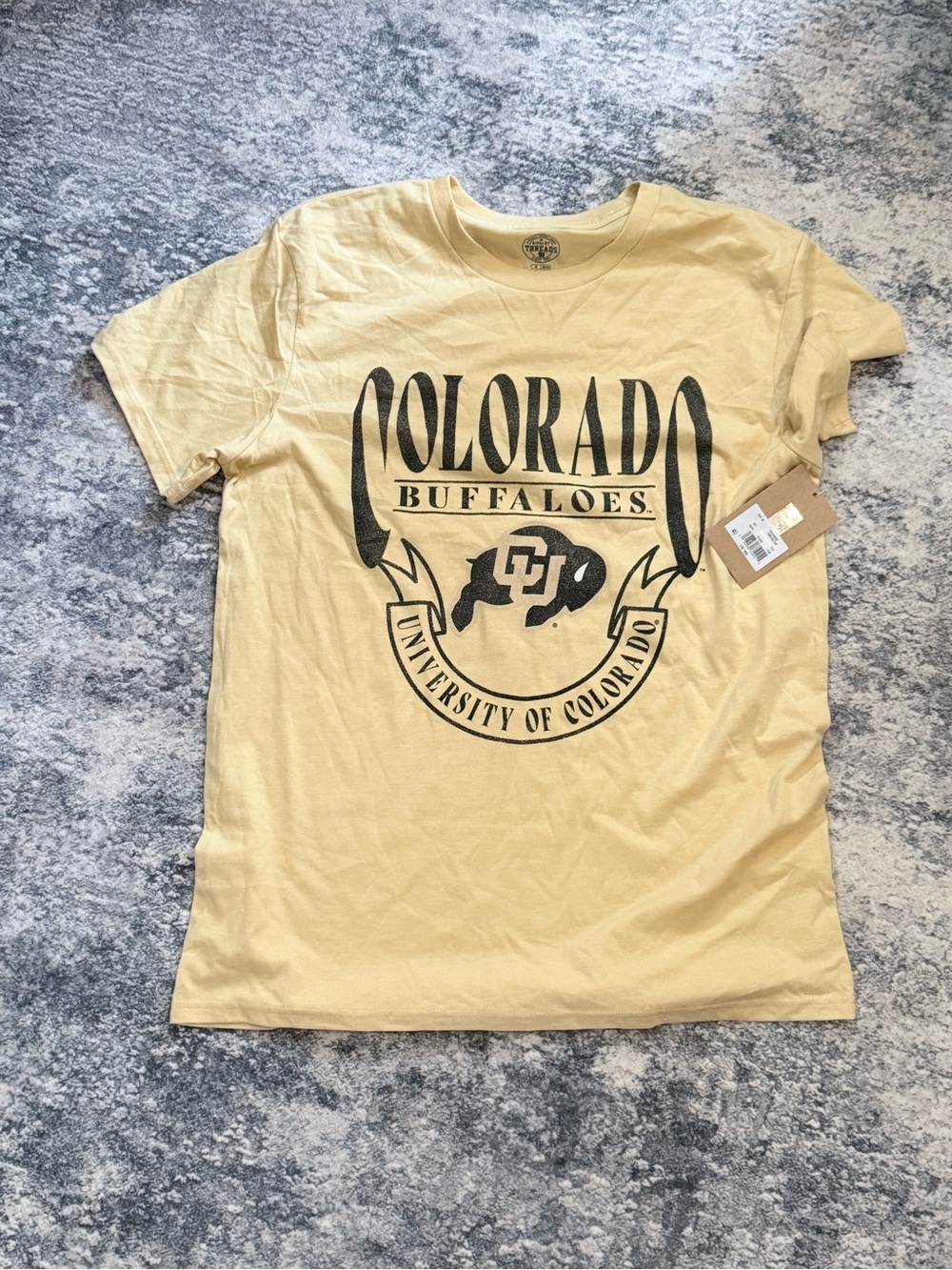 Rivalry Threads Pale Yellow Colorado Buffaloes Graphic Tee